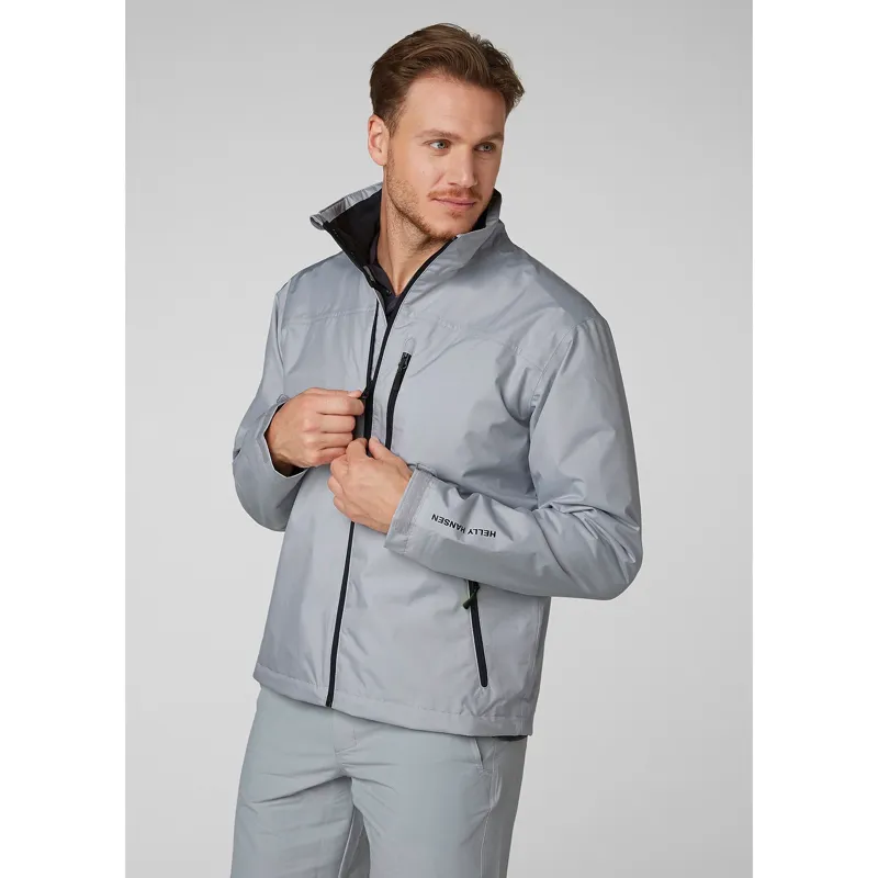 Helly Hansen Men's Crew Midlayer Jacket Grey Fog - Small-2